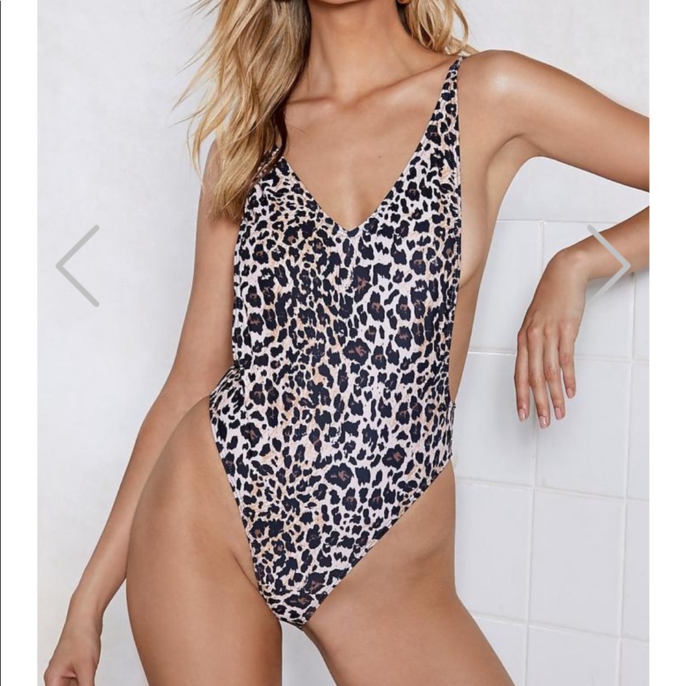 New with tags Alina Leopard Swimsuit
